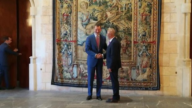 ep rey felipe vi recibepresidenteconsellmallorca miquel ensenyat