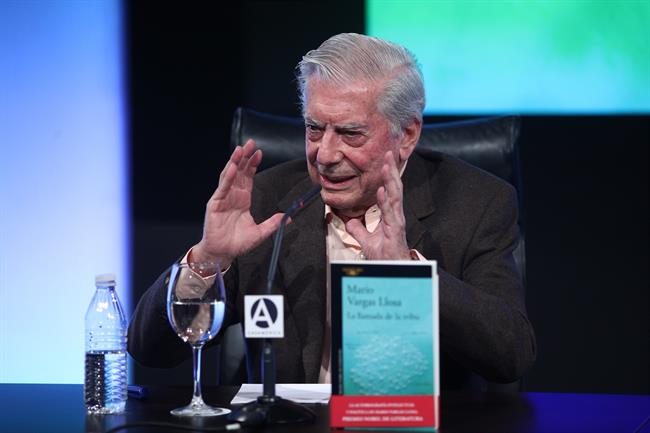 Rueda de prensa de Mario Vargas Llosa para presentar La llamada de la tribu | EUROPA PRESS ep ruedaprensamario vargas llosapresentarllamadala tribu