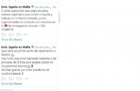 ep twitter de la embajada de espana en malta