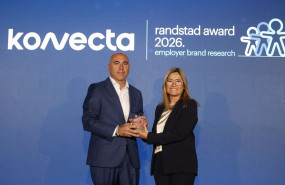 jaime castel director de recursos humanos de konecta iberia y cristina mallol directora general de randstad professional y randstad digital