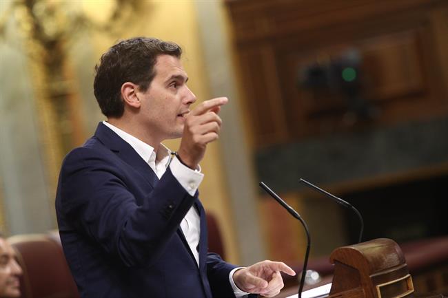 Albert Rivera en el debate de la moción de censura contra Rajoy | EUROPA PRESS ep albert riveradebatela mocioncensurarajoy