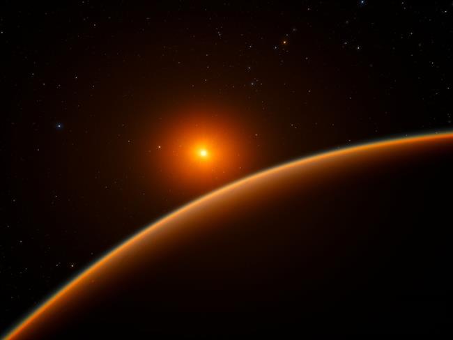 ep artists impression of the super-earth exoplanet lhs 1140b