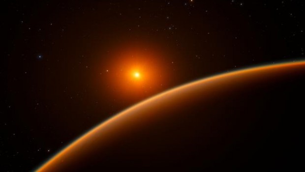 ep artists impression of the super-earth exoplanet lhs 1140b