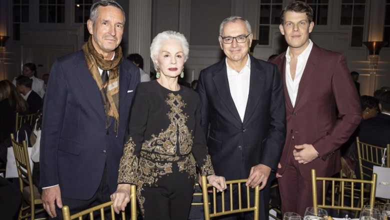 ep de izquierda a derecha dries van noten carolina herrera marc puig y wes gordon ep de izquierda a derecha dries van noten carolina herrera marc puig y wes gordon
