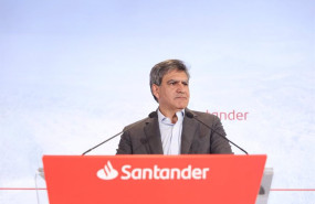 ep el consejero delegado de santander jose antonio alvarez interviene en una rueda de prensa para ep el consejero delegado de santander jose antonio alvarez interviene en una rueda de prensa para