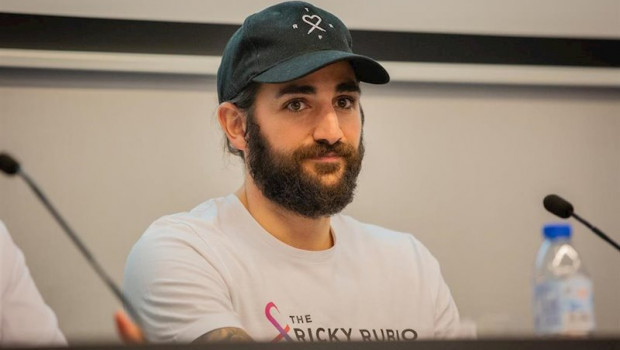 ep el jugador de la seleccion espanola de balonceso ricky rubio durante la presentacion de la nueva