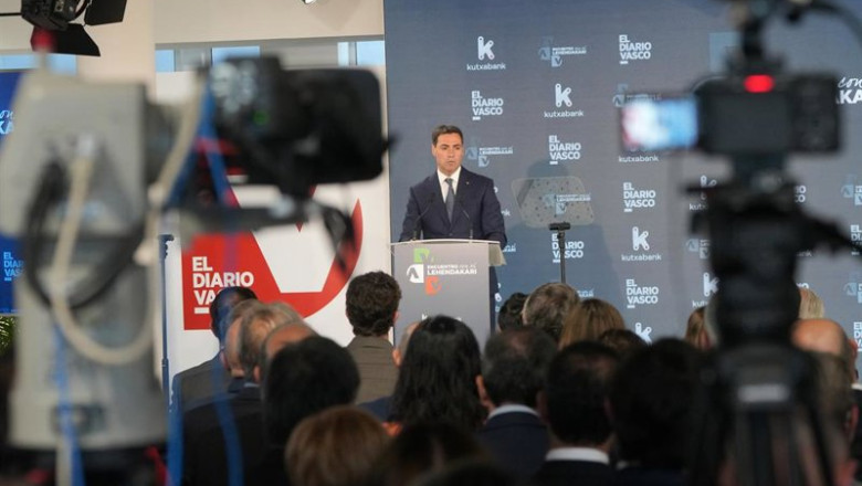 ep el lehendakari imanol pradales en un foro en san sebastian organizado por diario vasco