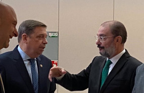 ep el ministro de agricultura y el presidente de aragon