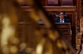 ep el ministro de sanidad salvador illa durante el pleno del congreso