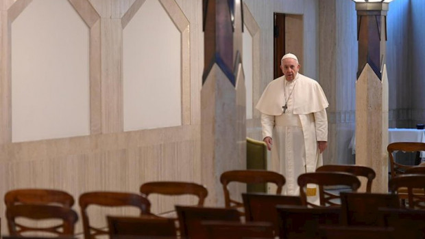 ep el papa en una de las misas matutinas de santa marta sin fieles por el coronavirus