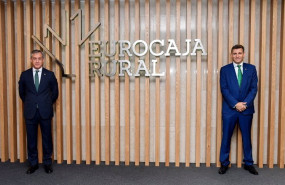 ep el presidente de eurocaja rural javier lopez martin y el director general victor manuel martin