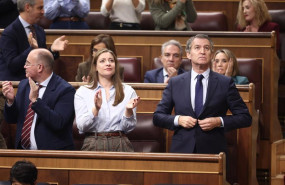 ep el secretario general del pp miguel tellado la portavoz del pp en el congreso ester munoz y el