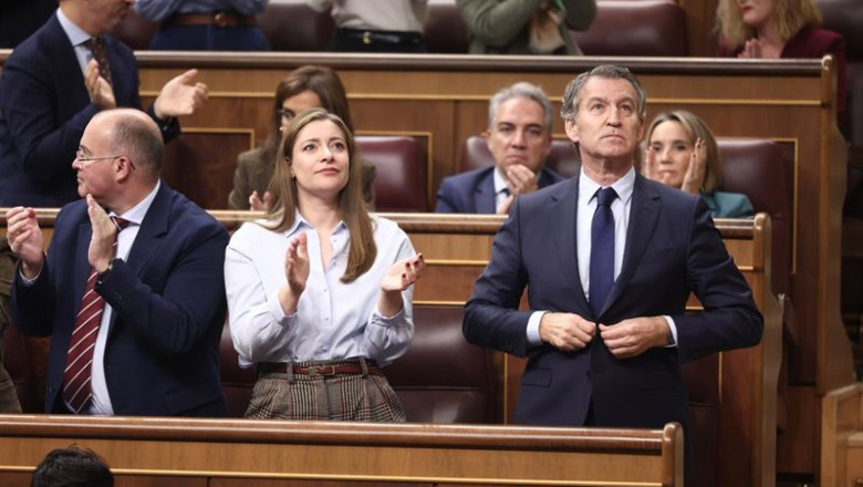 ep el secretario general del pp miguel tellado la portavoz del pp en el congreso ester munoz y el