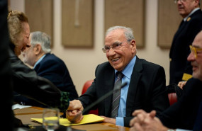 ep el vicepresidente del gobierno alfonso guerra durante un acto de homenaje a francisco fernandez