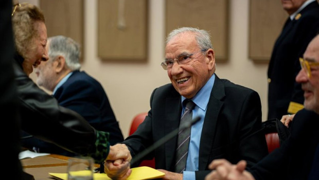 ep el vicepresidente del gobierno alfonso guerra durante un acto de homenaje a francisco fernandez