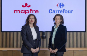 ep elena sanz ceo de mapfre iberia y elodie perthuisot directora ejecutiva de carrefour espana