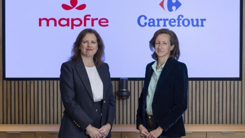 ep elena sanz ceo de mapfre iberia y elodie perthuisot directora ejecutiva de carrefour espana ep elena sanz ceo de mapfre iberia y elodie perthuisot directora ejecutiva de carrefour espana