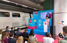 ep la directora general de ouigo helne valenzuela en el acto de inauguracion de la nueva linea de