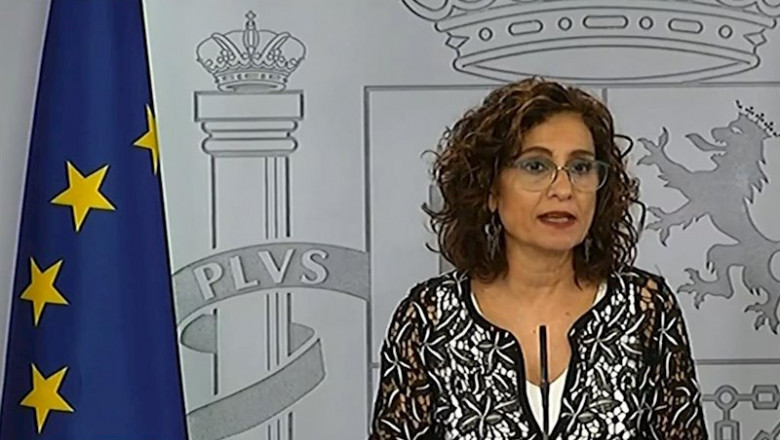La ministra de Hacienda, María Jesús Montero, en la rueda de prensa posterior al consejo de ministros | MONCLOA ep la ministra de hacienda maria jesus montero en la rueda de prensa posterior al consejo de