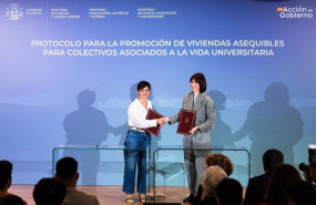 ep la ministra de vivienda y agenda urbana isabel rodriguez y la ministra de ciencia innovacion y