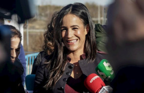 ep la vicealcaldesa de madrid begona villacis visita el festival valdenavidad en el barrio de