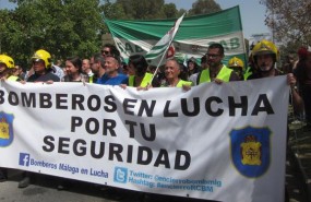 ep pablo iglesiasla manifestacionlos bomberosmalaga