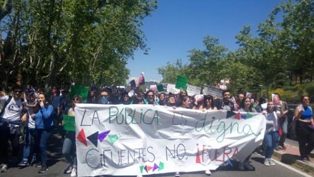 ep protestaestudiantesla universidad complutensecifuentes