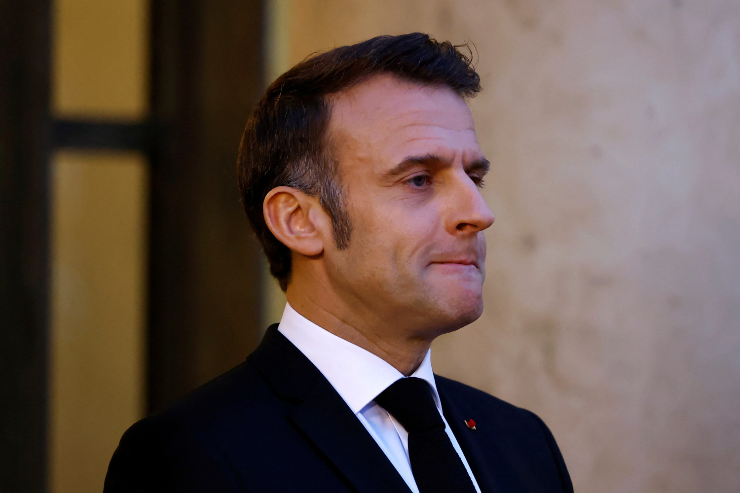 le president francais emmanuel macron a paris france 