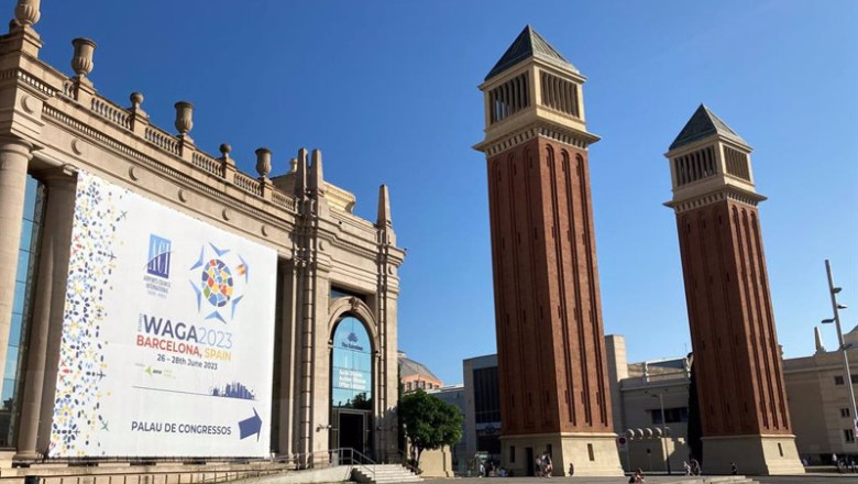 ep aena celebra en el recinto de montjuc de fira en barcelona el waga 2023 ep aena celebra en el recinto de montjuc de fira en barcelona el waga 2023