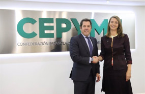 ep archivo   el presidente de cepyme y candidato a la reeleccion gerardo cuerva y la presidenta de