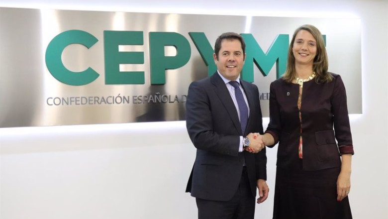 ep archivo el presidente de cepyme y candidato a la reeleccion gerardo cuerva y la presidenta de ep archivo el presidente de cepyme y candidato a la reeleccion gerardo cuerva y la presidenta de