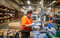 ep archivo   un trabajador en la factoria de talgo en las rozas madrid