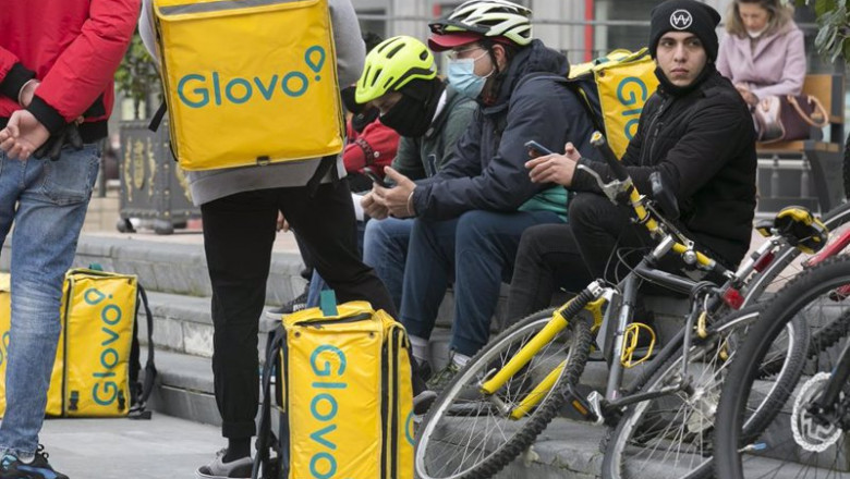 ep archivo   varios repartidores de glovo