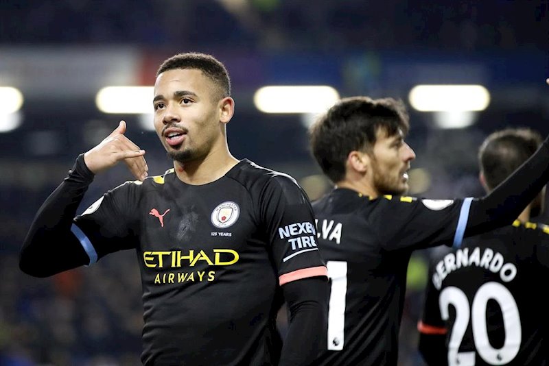 ep el jugador del manchester city gabriel jesus celebra un gol