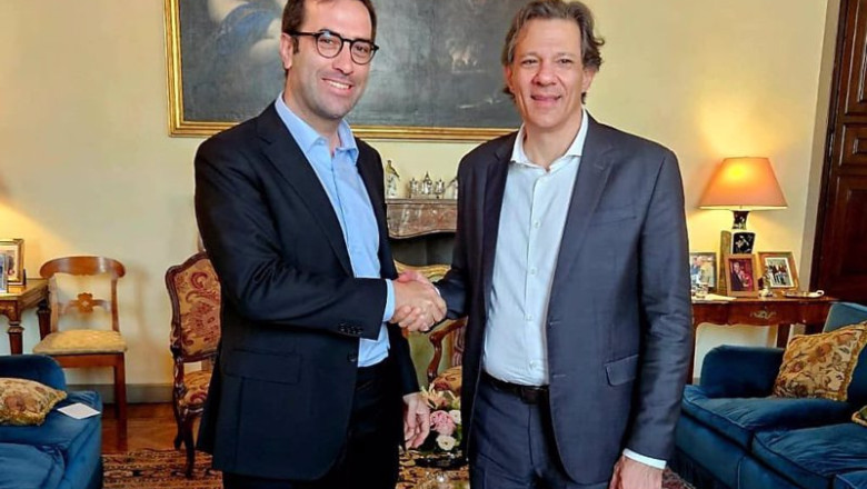 ep el ministro de economia empresa y comercio carlos cuerpo y el ministro de finanzas de brasil