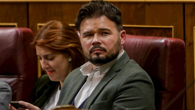 El portavoz de ERC en el Congreso de los Diputados, Gabriel Rufián, en el Pleno | Ricardo Rubio - Europa Press ep el portavoz de erc en el congreso de los diputados gabriel rufian en el pleno