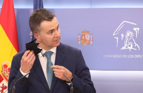 ep el portavoz del grupo parlamentario socialista hector gomez en una rueda de prensa durante la