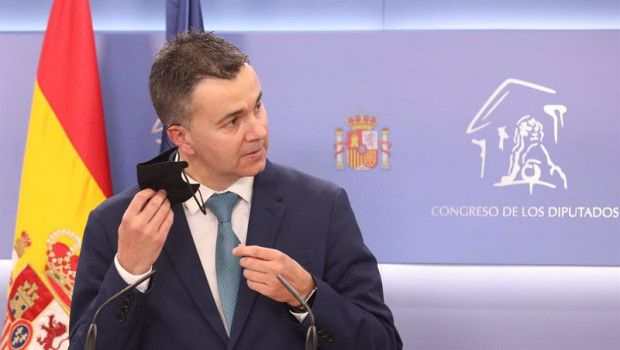 ep el portavoz del grupo parlamentario socialista hector gomez en una rueda de prensa durante la
