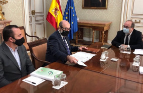 ep el presidente de csif miguel borra durante la reunion con el ministro de politica territorial y
