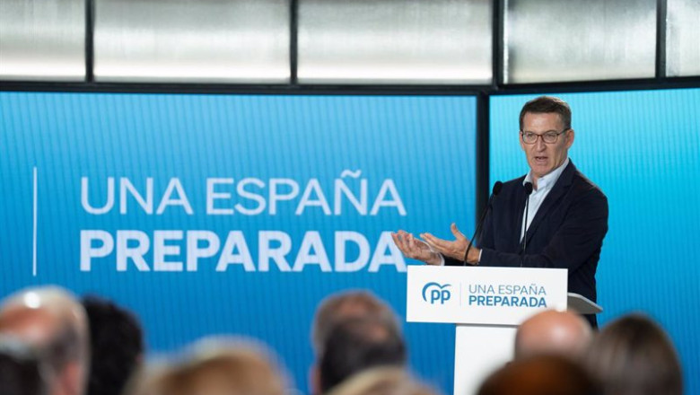 ep el presidente del pp alberto nunez feijoo este lunes en el acto en barcelona ep el presidente del pp alberto nunez feijoo este lunes en el acto en barcelona