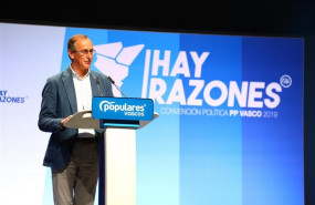 ep el presidente del pp en euskadi alfonso alonso interviene en la clausura de la convencion del pp
