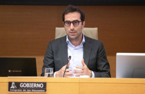 ep el vicepresidente primero y ministro de economia comercio y empresa carlos cuerpo durante la