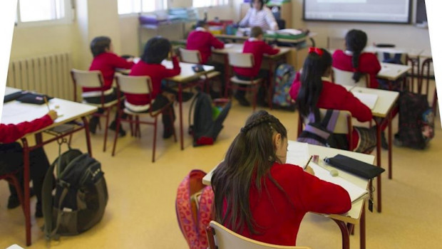 ep escolares en clase en un colegio de madrid