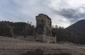 ep inmediaciones del pantano de la baells que se encuentra al 56 de su capacidad en bergada