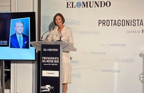 ep la ministra de industria comercio y turismo reyes maroto en la entrega del premio protagonista