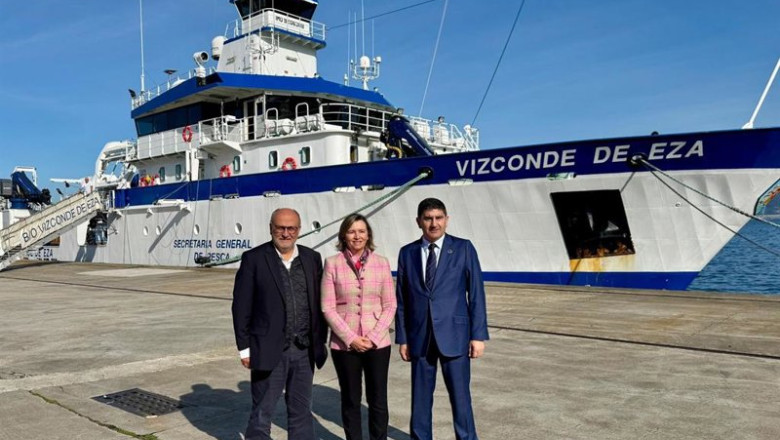 ep la secretaria general de pesca isabel artime visita el buque oceanografico vizconde de eza ep la secretaria general de pesca isabel artime visita el buque oceanografico vizconde de eza