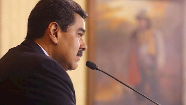 Nicolás Maduro, en una rueda de prensa en Caracas | Marcelo Garcia/Prensa Miraflores / DPA ep nicolas maduro en una rueda de prensa en caracas