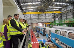 ep oscar puente supervisa los progresos en la fabricacion de 79 nuevos trenes de cercanias