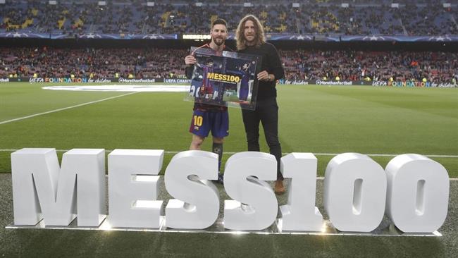 Puyol lidera el homenaje a Messi por sus 100 goles en 'Champions' | MIGUEL RUIZ - FCB ep puyol liderahomenajemessisus 100 goles en champions