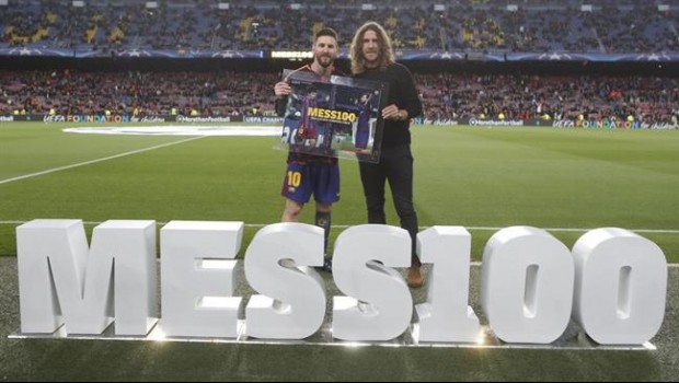 ep puyol liderahomenajemessisus 100 goles en champions
